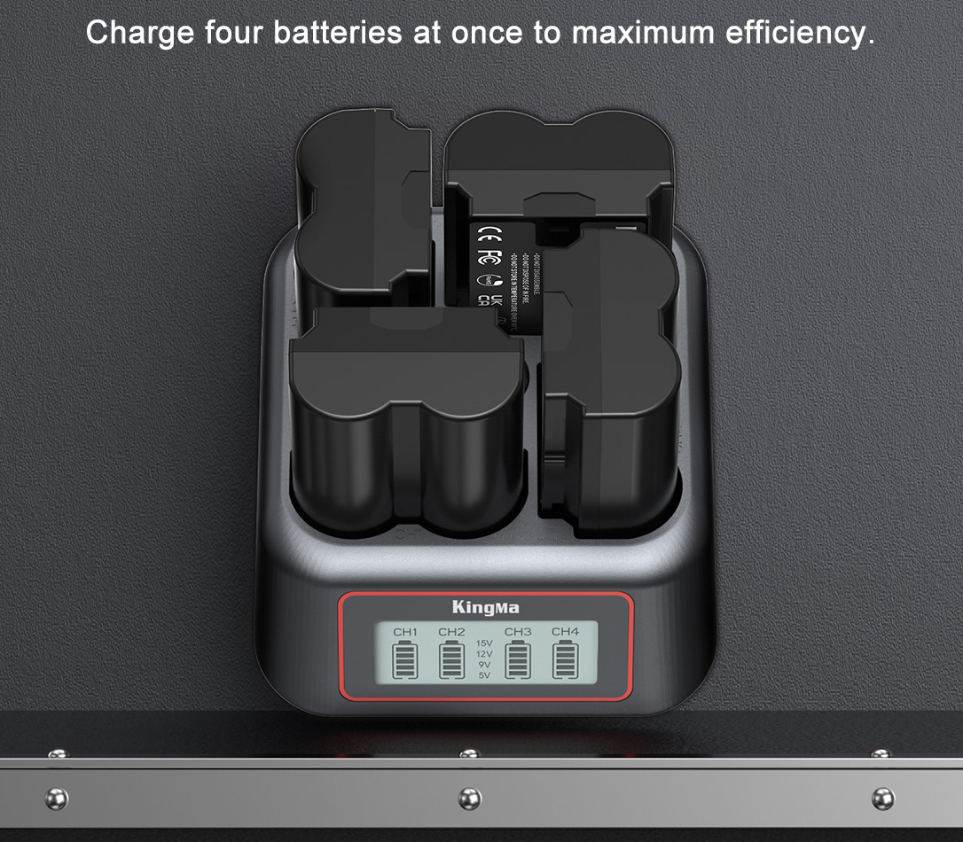 Зарядное устройство Kingma BM069-W235 для 4х Fujifilm NP-W235