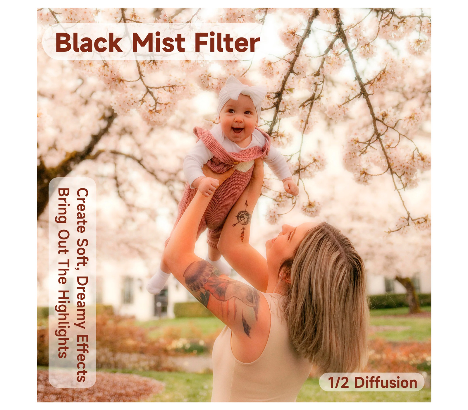 Светофильтр Walking Way Black Pro-Mist 1/2 82mm