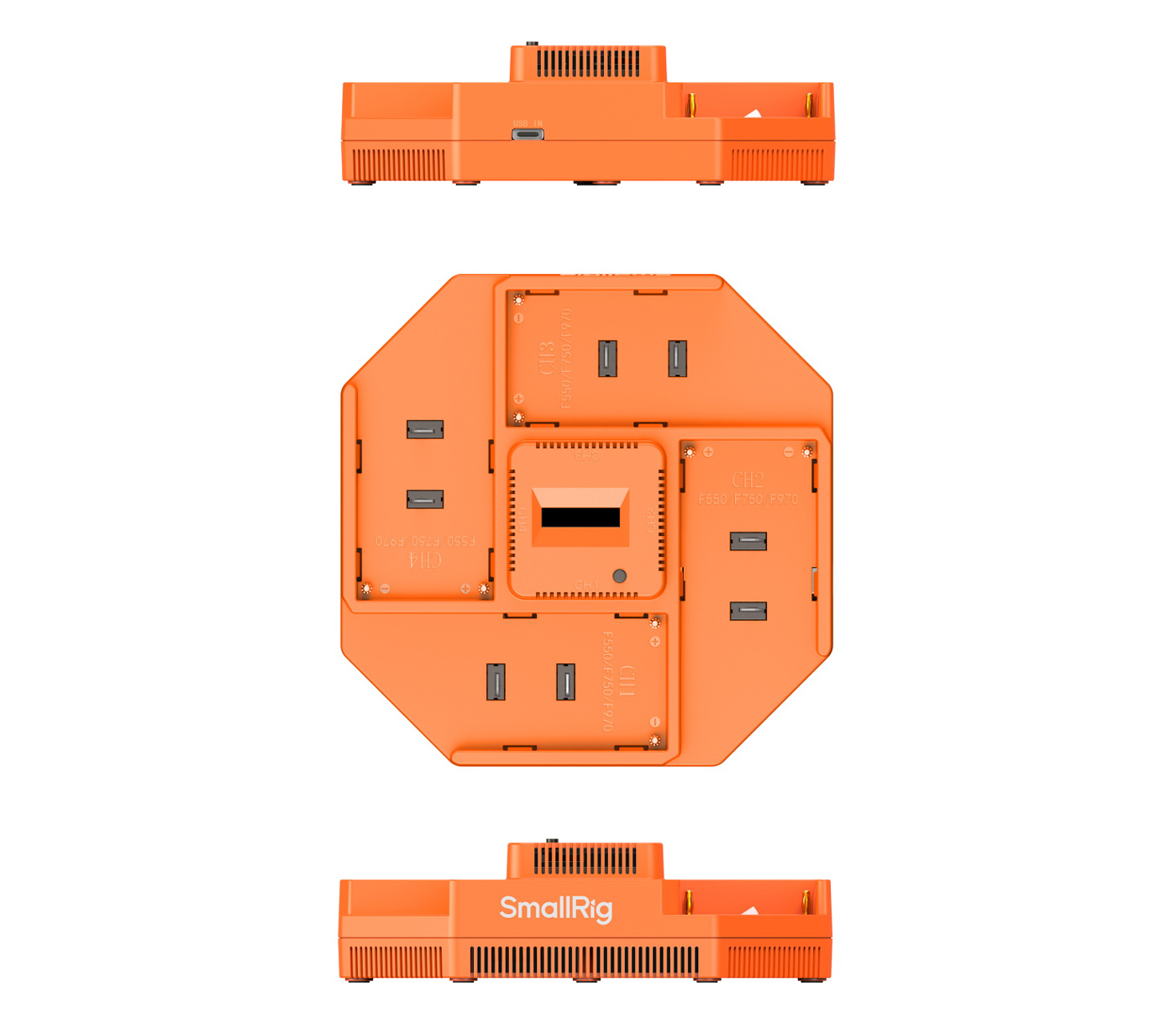 Зарядное устройство SmallRig 4837 для 4х Sony NP-F, USB PD 100 Вт