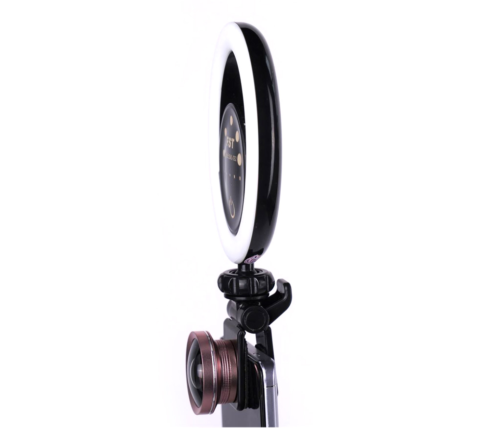 Селфи лампа FST SML-032, светодиодная, 4 Вт, 3200-5600 К, RGB