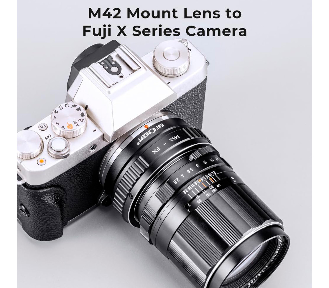 Адаптер K&F Concept M42-FX, для объективов M42 на камеры Fujifilm X