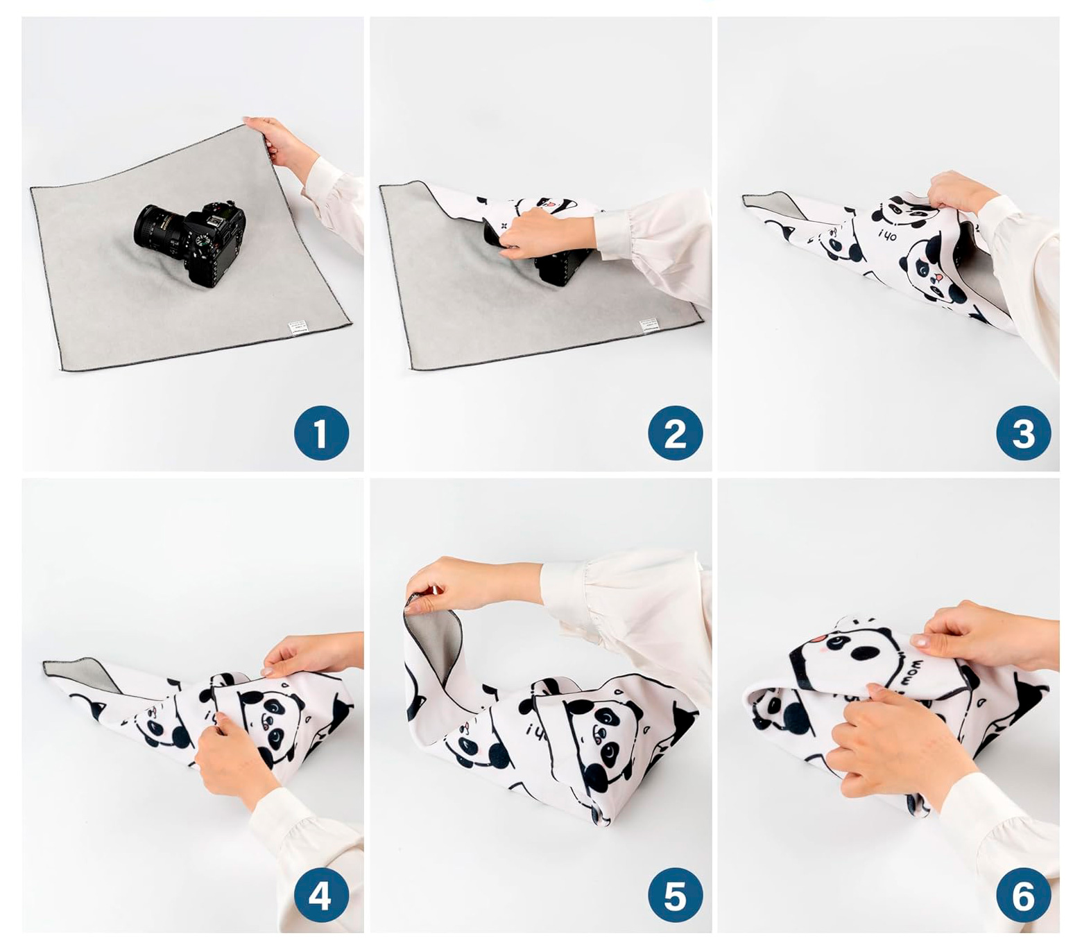 Чехол-обертка Walking Way Protective Wrap, рисунок Panda, 45х45 см