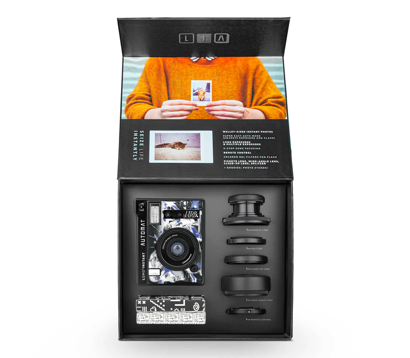 Фотоаппарат моментальной печати Lomography LOMO'Instant Automat JARB + 3 объектива (уцененный)