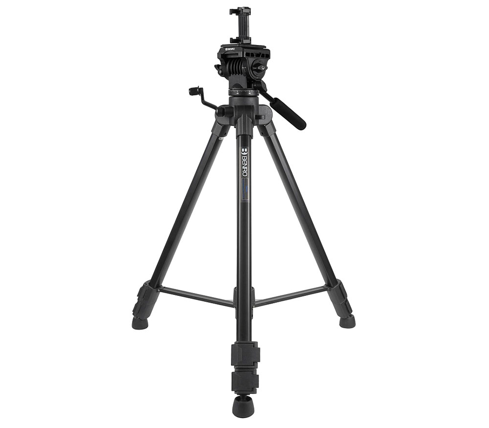 Штатив Benro T980EX c видеоголовой и держателем для смартфона MH2N