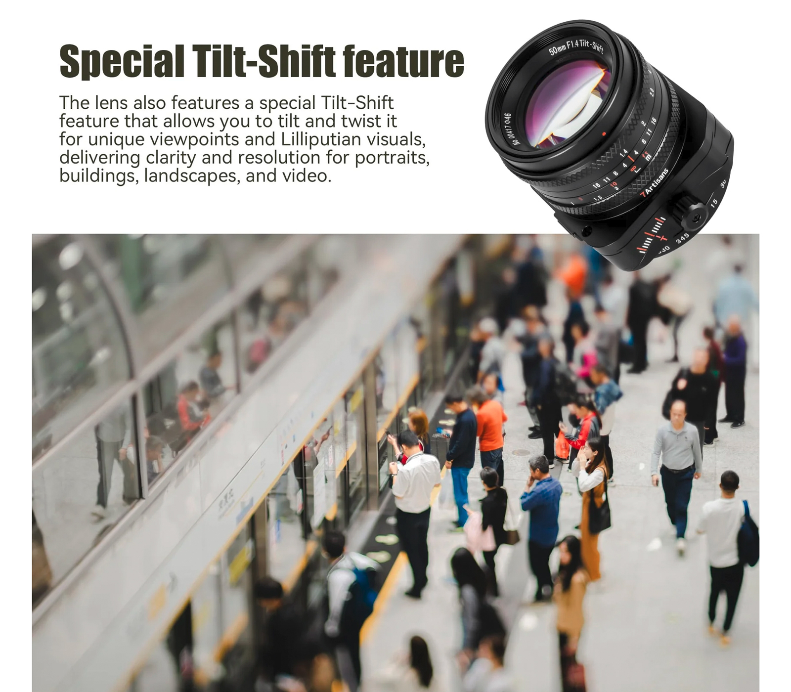 Объектив 7Artisans Tilt-Shift 50mm F1.4 Sony E