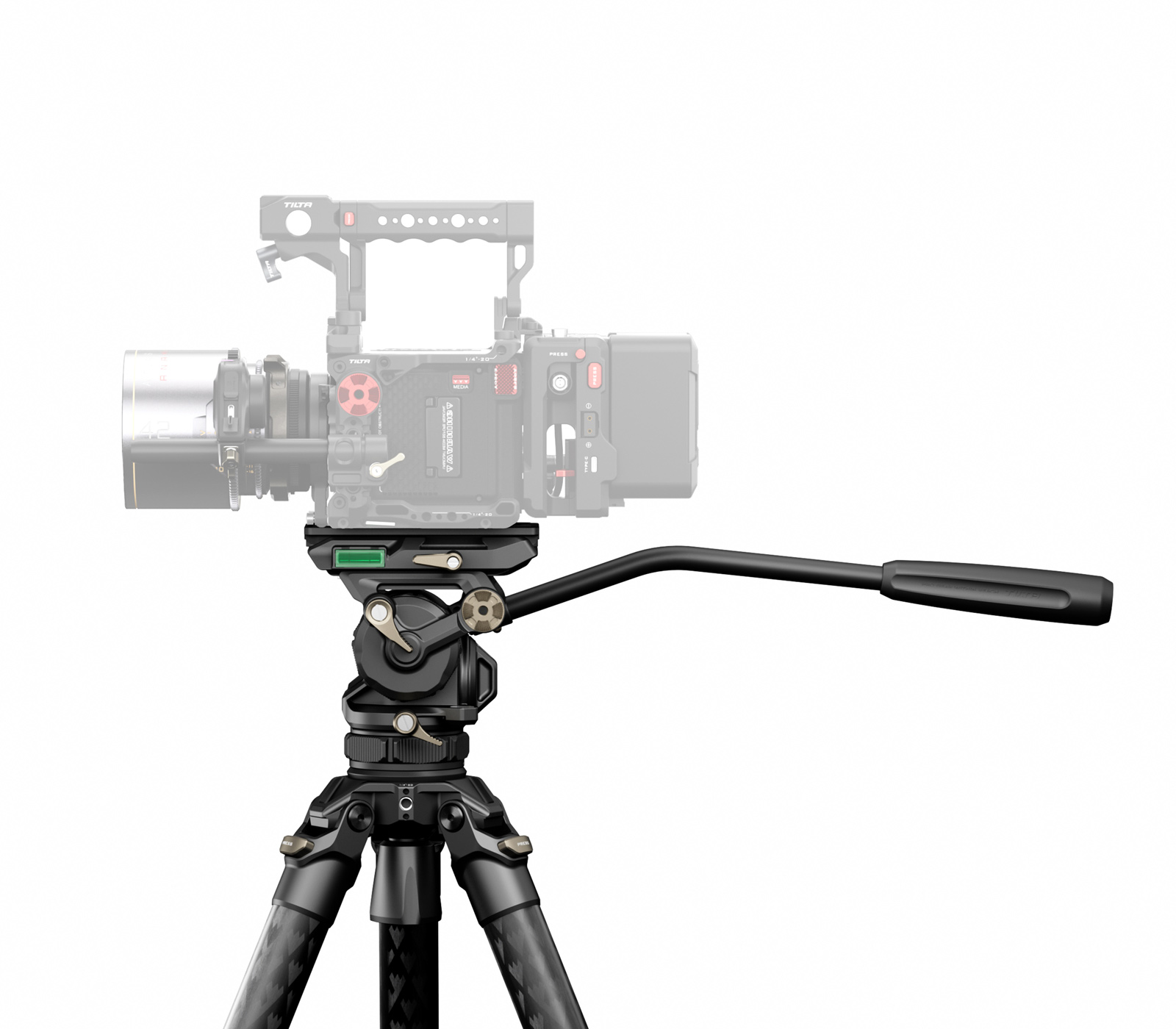 Штатив Tilta CT08 c головой Cine Fluid Head, до 8 кг, карбоновый