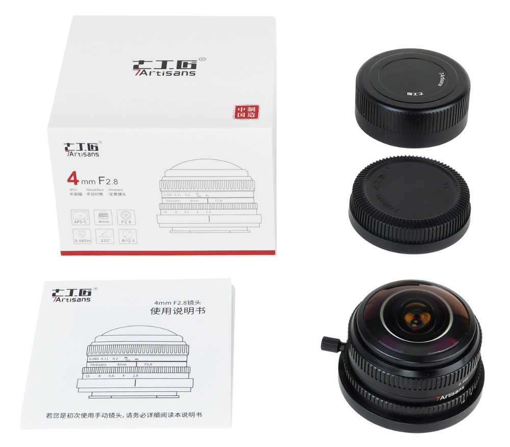 Объектив 7Artisans 4mm f/2.8 Fisheye Fujifilm X