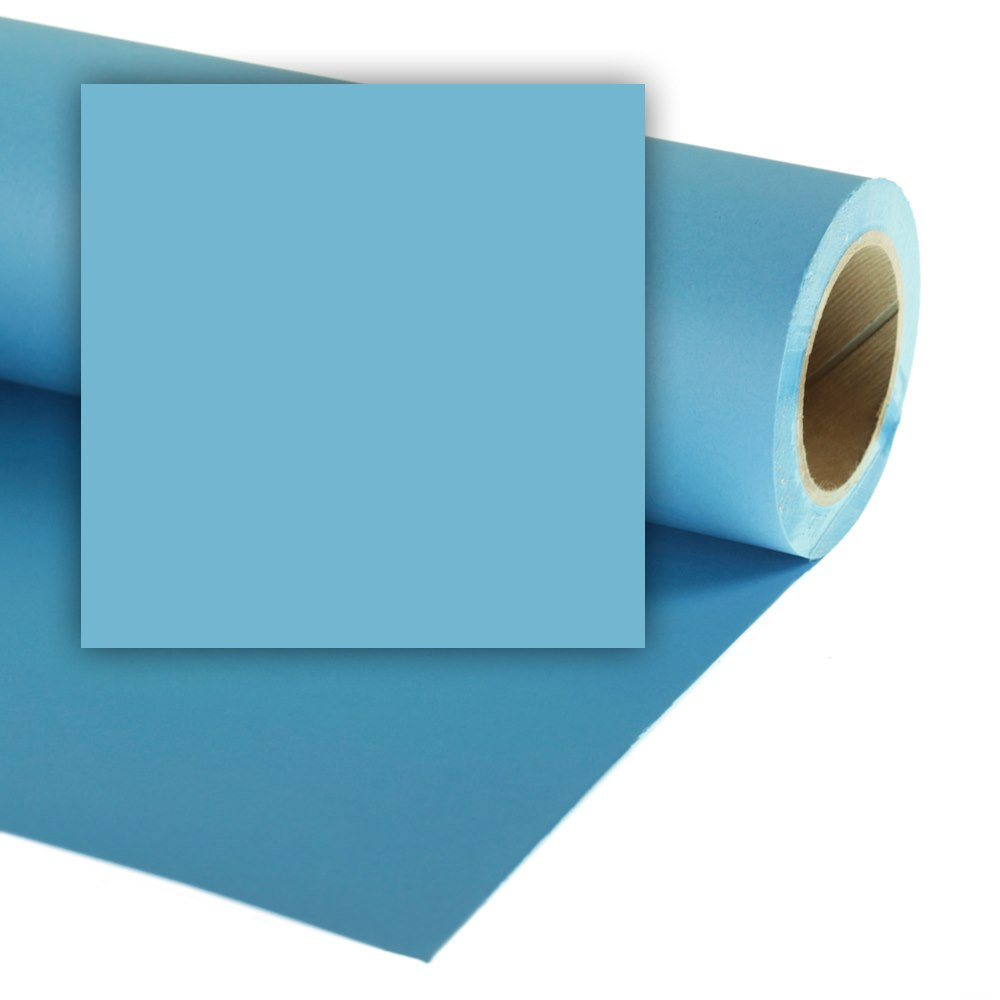 Фон VIBRANTONE 27 Ocean Blue, бумажный, 1.35 x 11 м, голубой