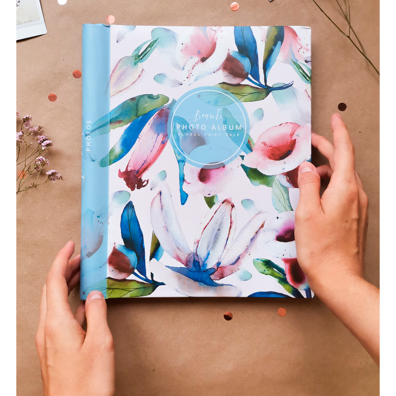 Фотоальбом Полином магнитный, 10 листов 23х28 см, «Flora art» Колокольчики