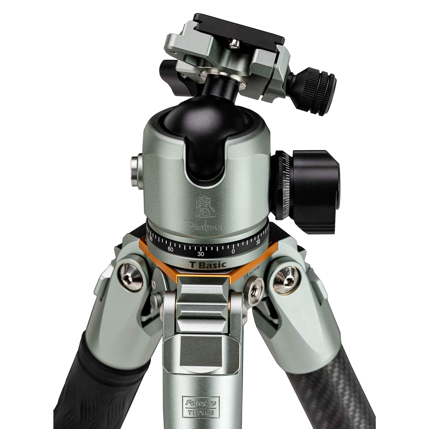 Штатив Fotopro T1 Plus + T-Basic + голова TH-1M, карбоновый, до 20 кг