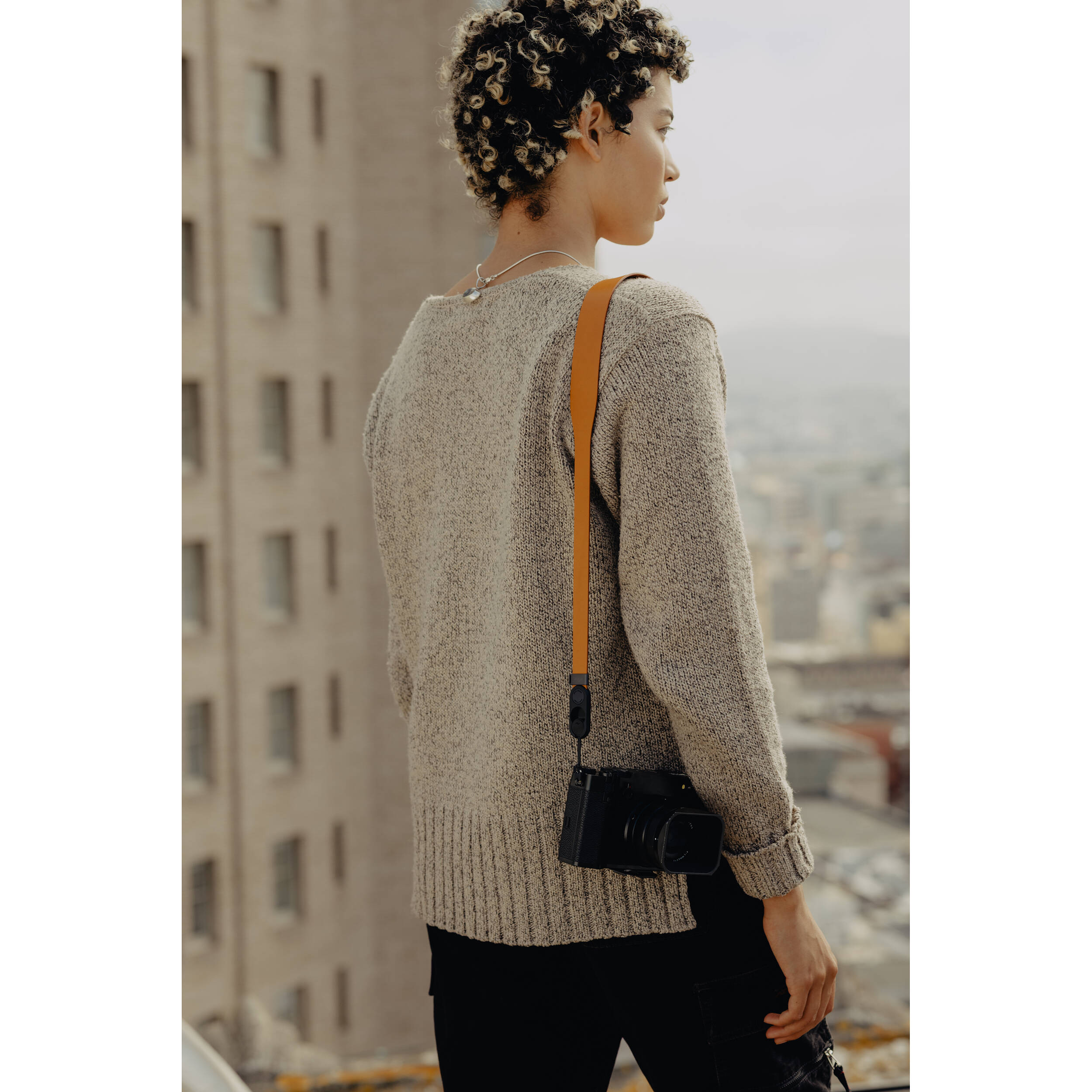 Ремень Peak Design Form Leather Short Amber, янтарный