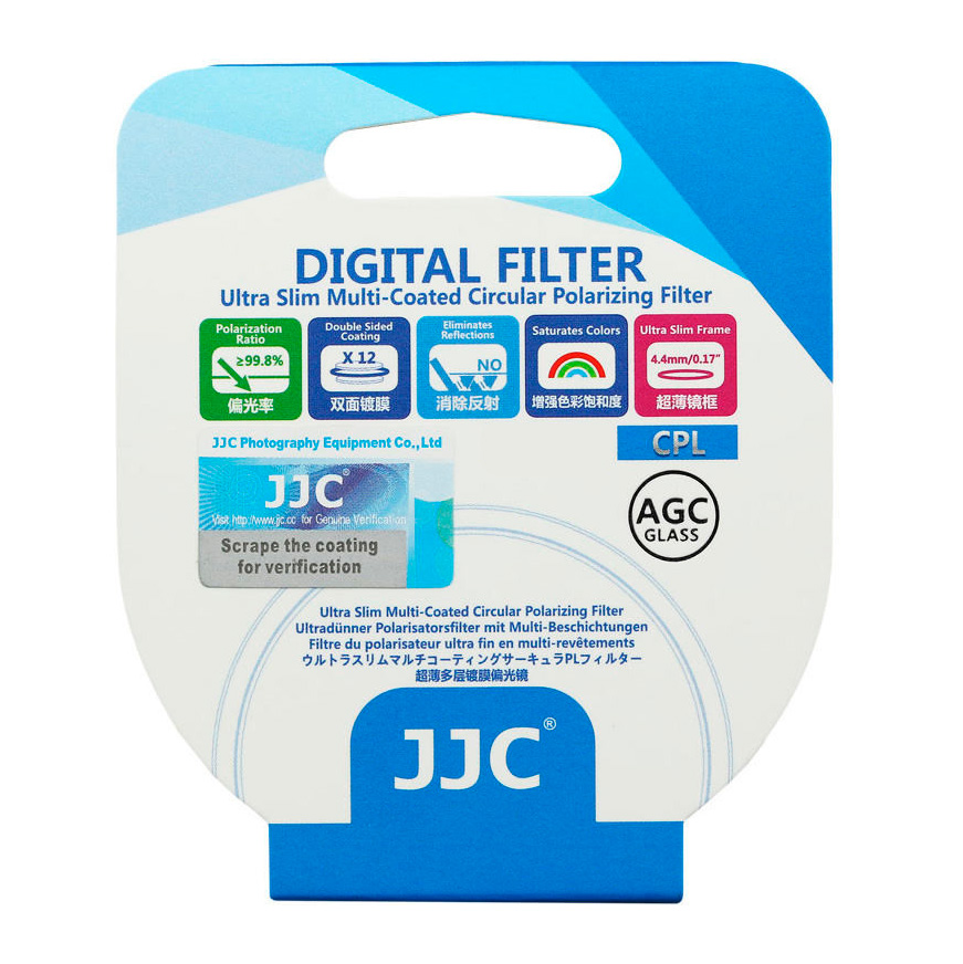 Светофильтр JJC Ultra Slim Multi-Coated A+ CPL 62mm
