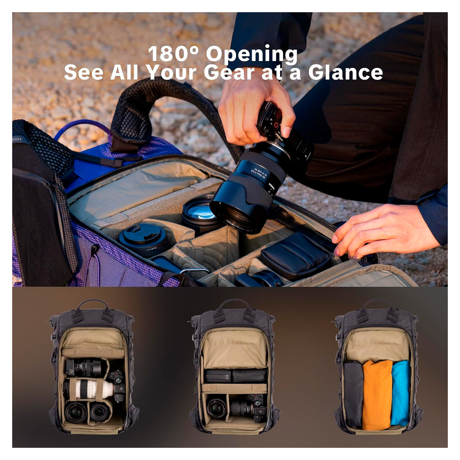 Рюкзак PGYTECH OnePro Ultralight Backpack 20L, цвет: Space Black