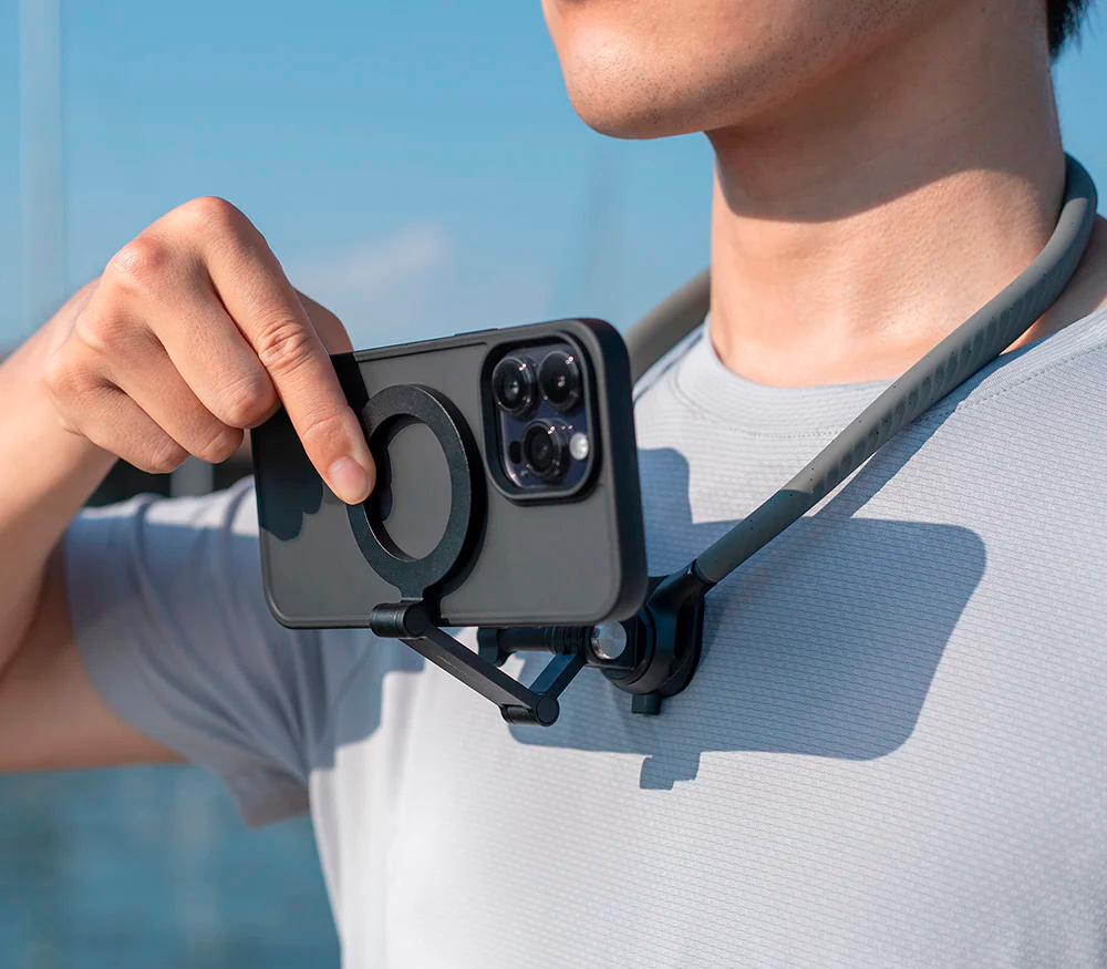 Нашейное крепление PGYTECH CapLock Magnetic Smartphone Neck Mount, для смартфонов и экшен-камер