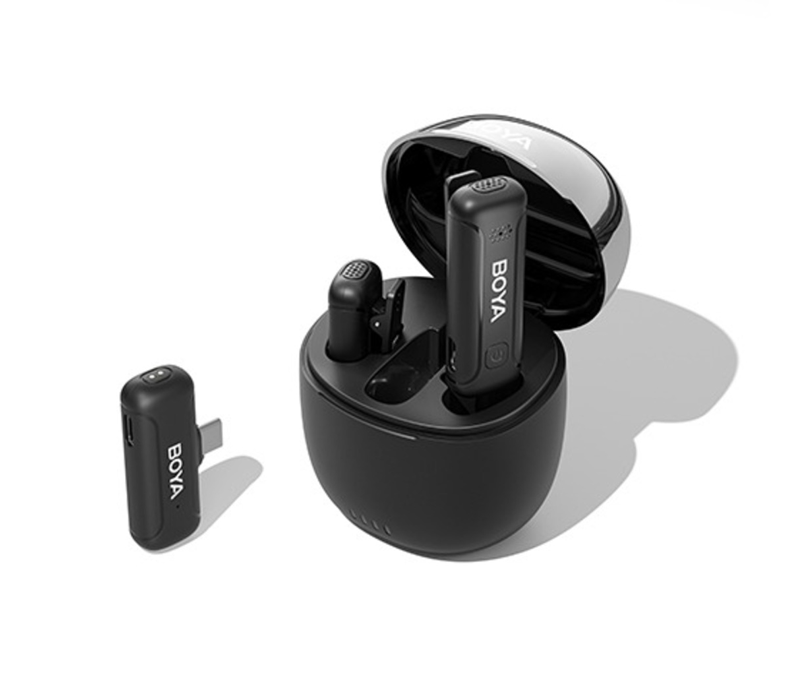 Беспроводная система Boya BY-WM3T-U2, двухканальная, 2.4 ГГц, TX+TX+RX, USB-C