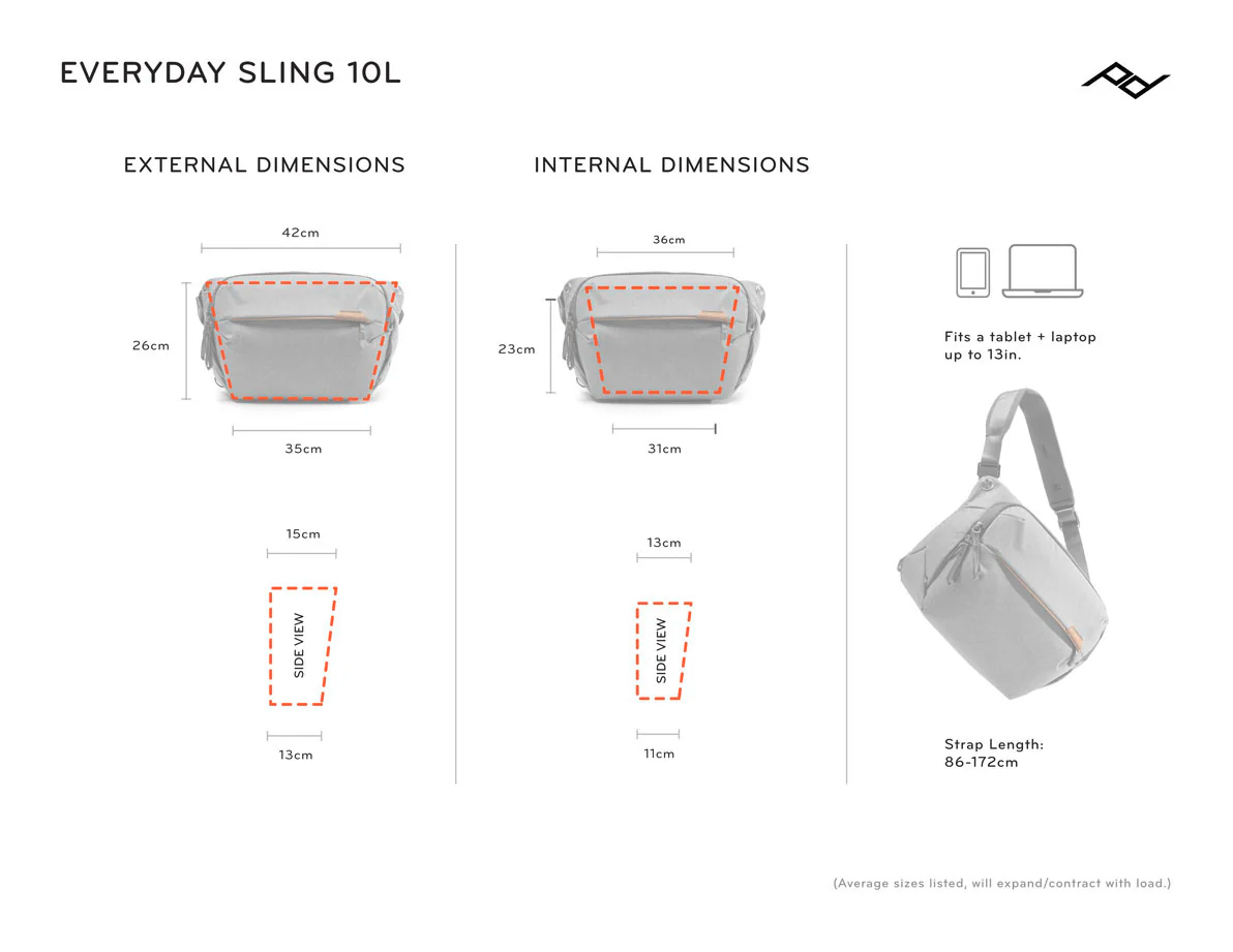 Сумка Peak Design The Everyday Sling 10L V3 Ocean, синяя
