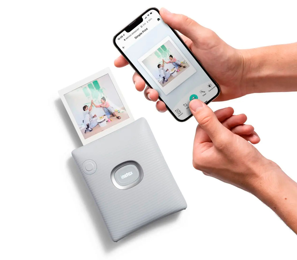 Фотопринтер Fujifilm Instax Square Link Gift Box - Ash White
