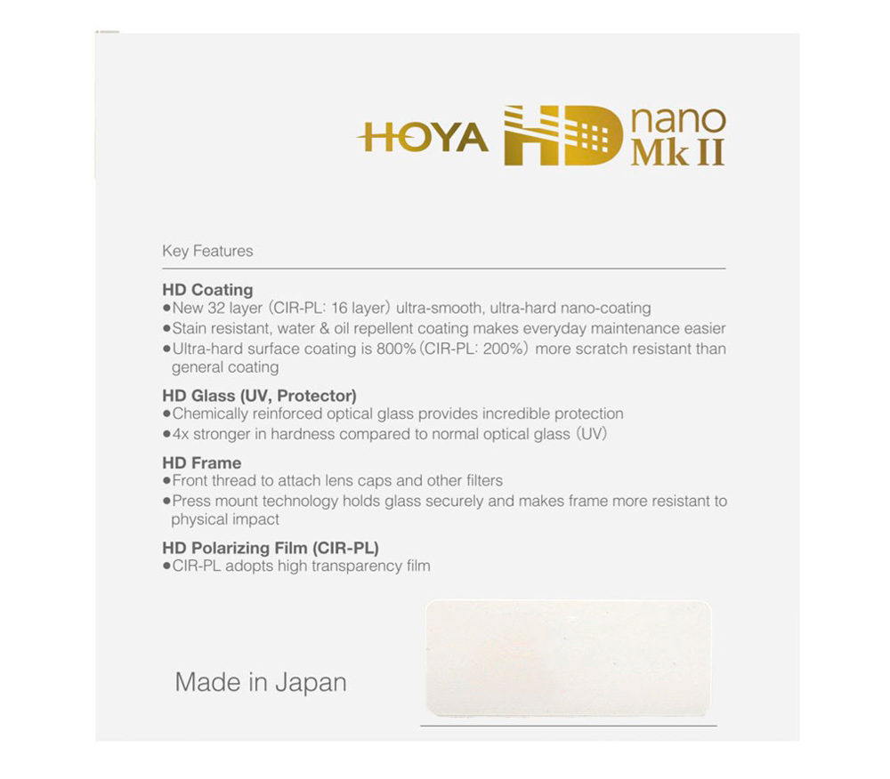 Светофильтр Hoya PL-CIR HD Nano II 52mm