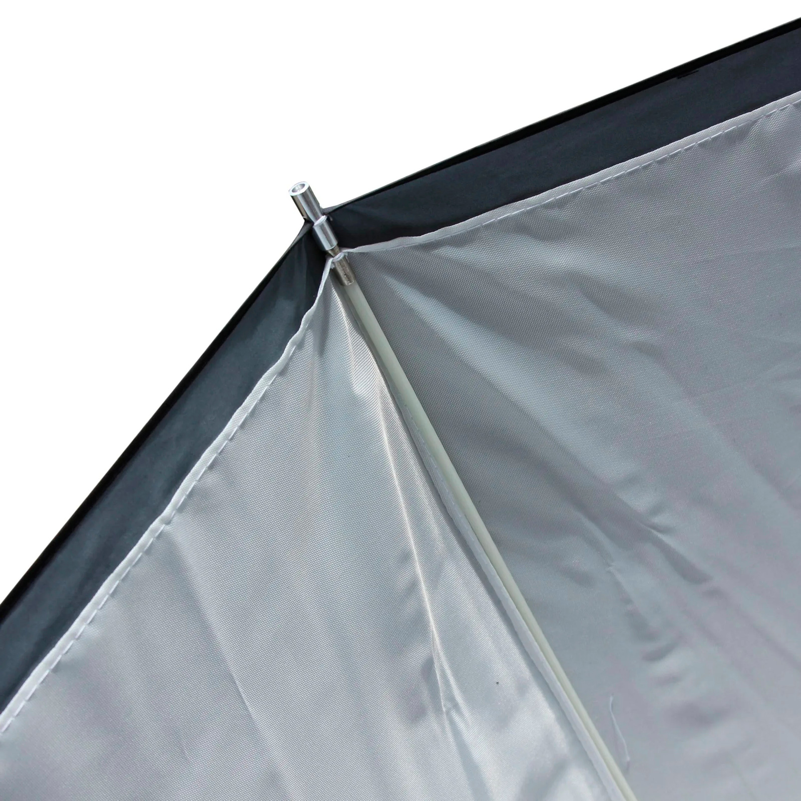 Зонт 2 в 1 Grifon US-84TSB, на просвет / на отражение, серебро, 84 см