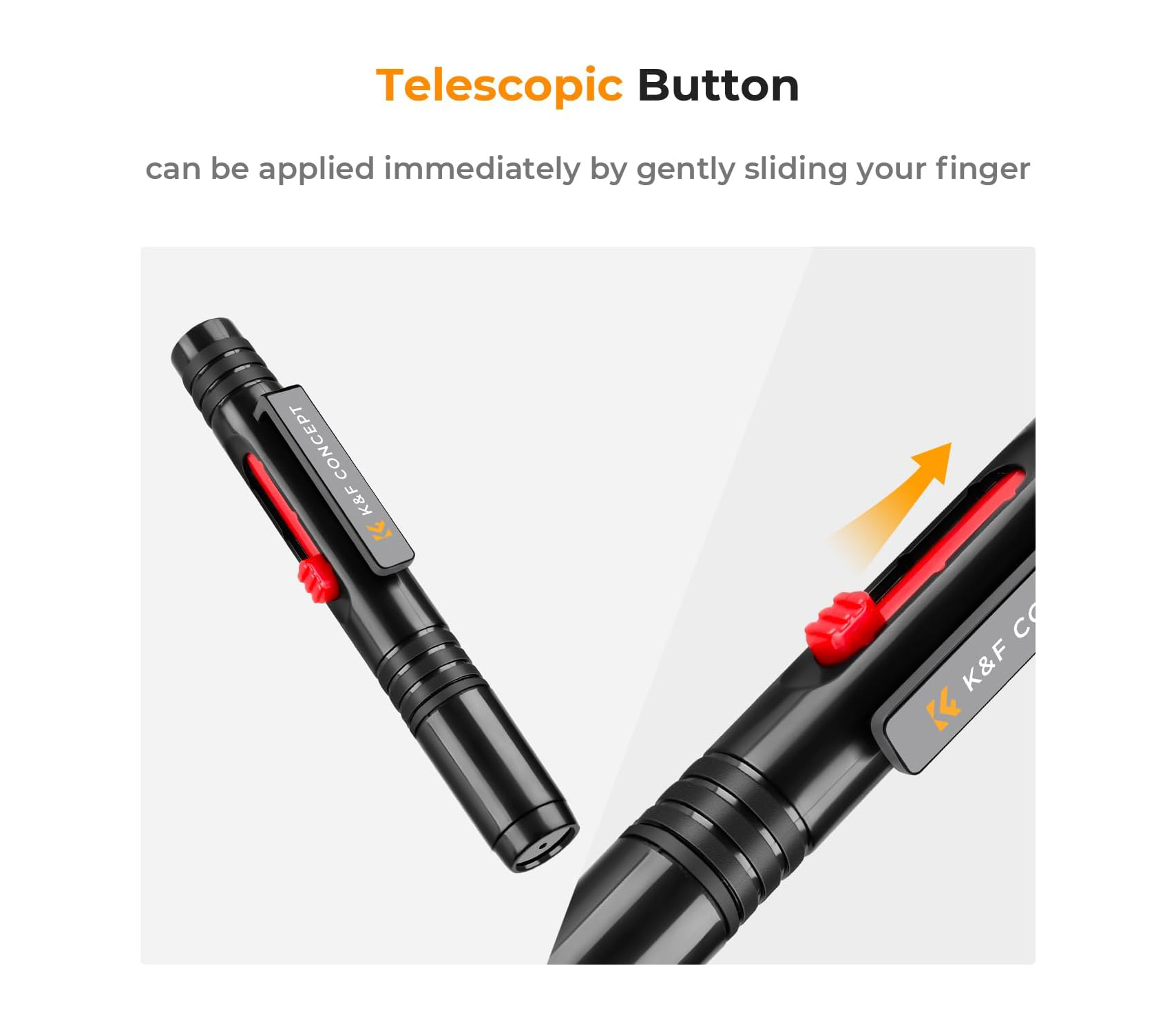 Чистящий карандаш для оптики K&F Concept 2146, с двусторонней насадкой, комплект 3 шт