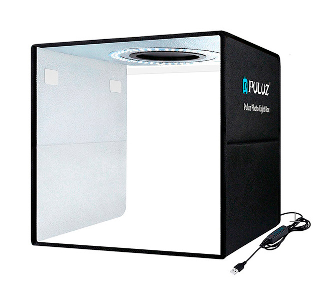 Фотобокс Puluz PU5032B 30 см, с подсветкой и 6 фонами