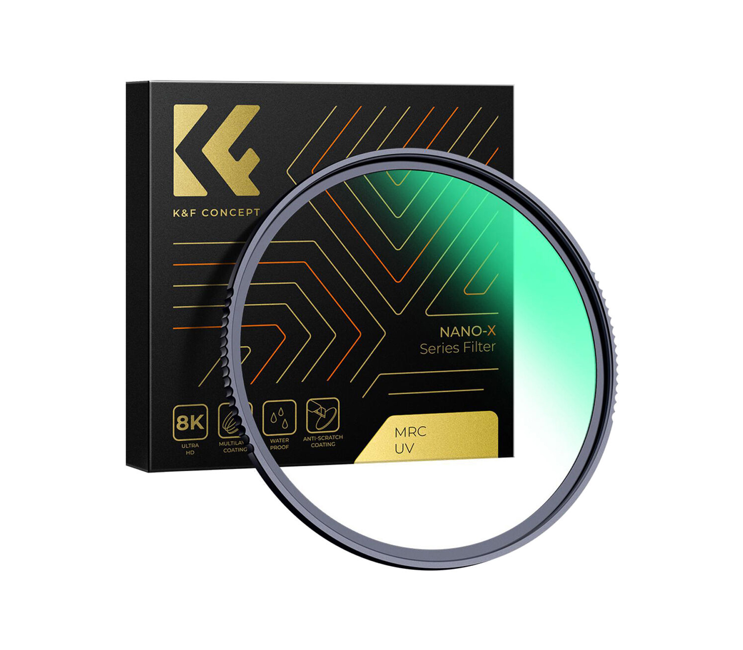 Светофильтр K&F Concept Nano-X B270 MCUV, Green Coated, 58 мм