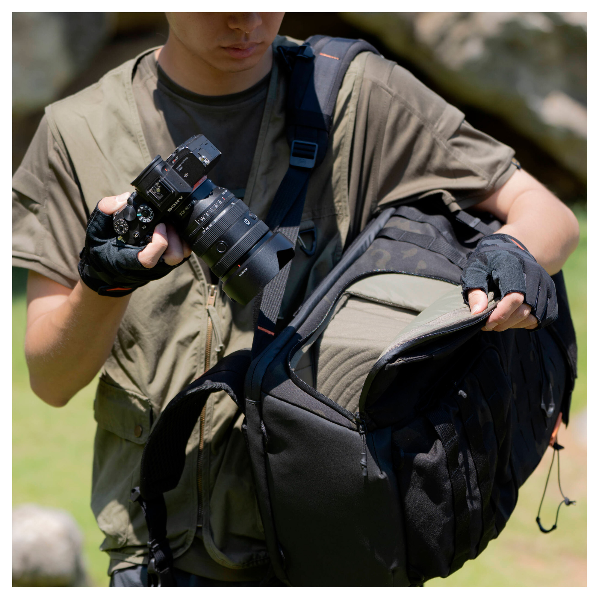 Рюкзак PGYTECH OneMo Tactical Backpack 35L, цвет Dark Night Camo