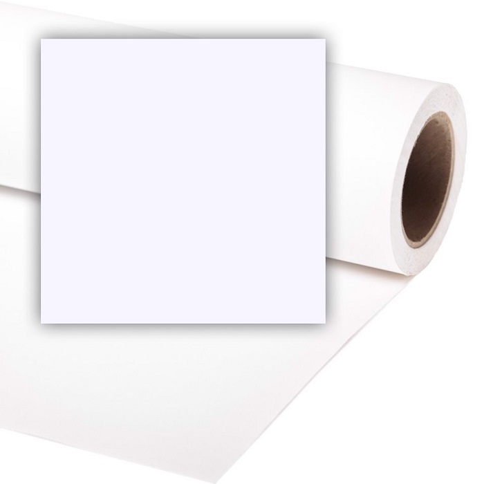 Фон VIBRANTONE 01 White, бумажный, 1.35 x 11 м, белый
