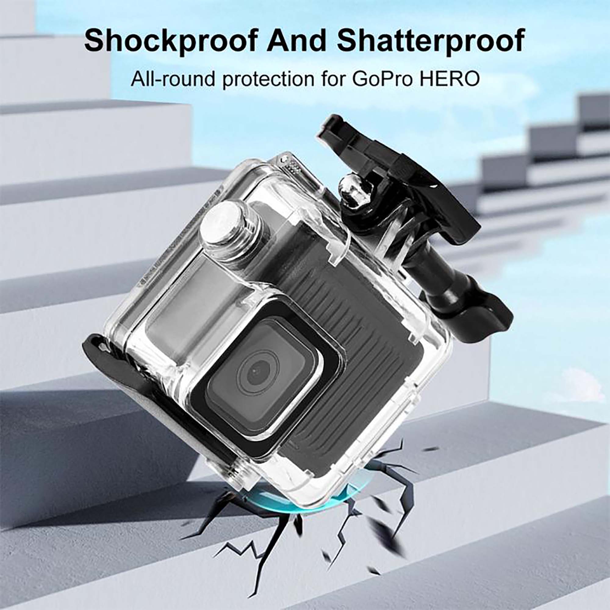 Защитный кейс Puluz PU747T Waterproof Housing Case, для GoPro HERO 4K, водонепроницаемость 60м