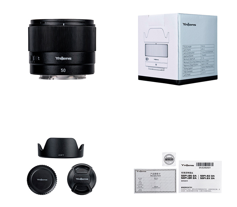 Объектив Yongnuo 50mm f/1.8 DA для Sony E (APS-C)