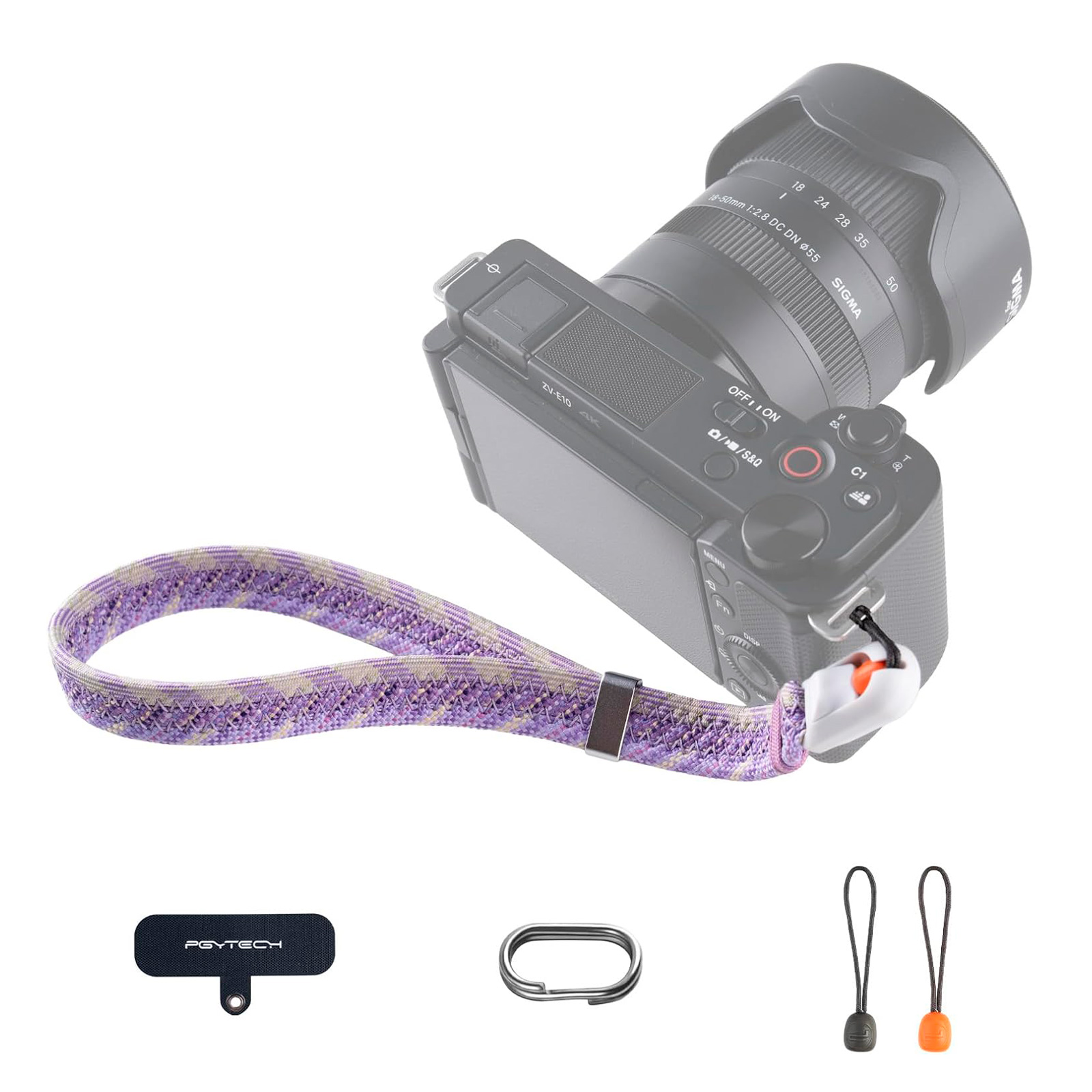 Наручный ремень PGYTECH Camera Wrist Strap Slim Trendy, цвет Lilac Purple