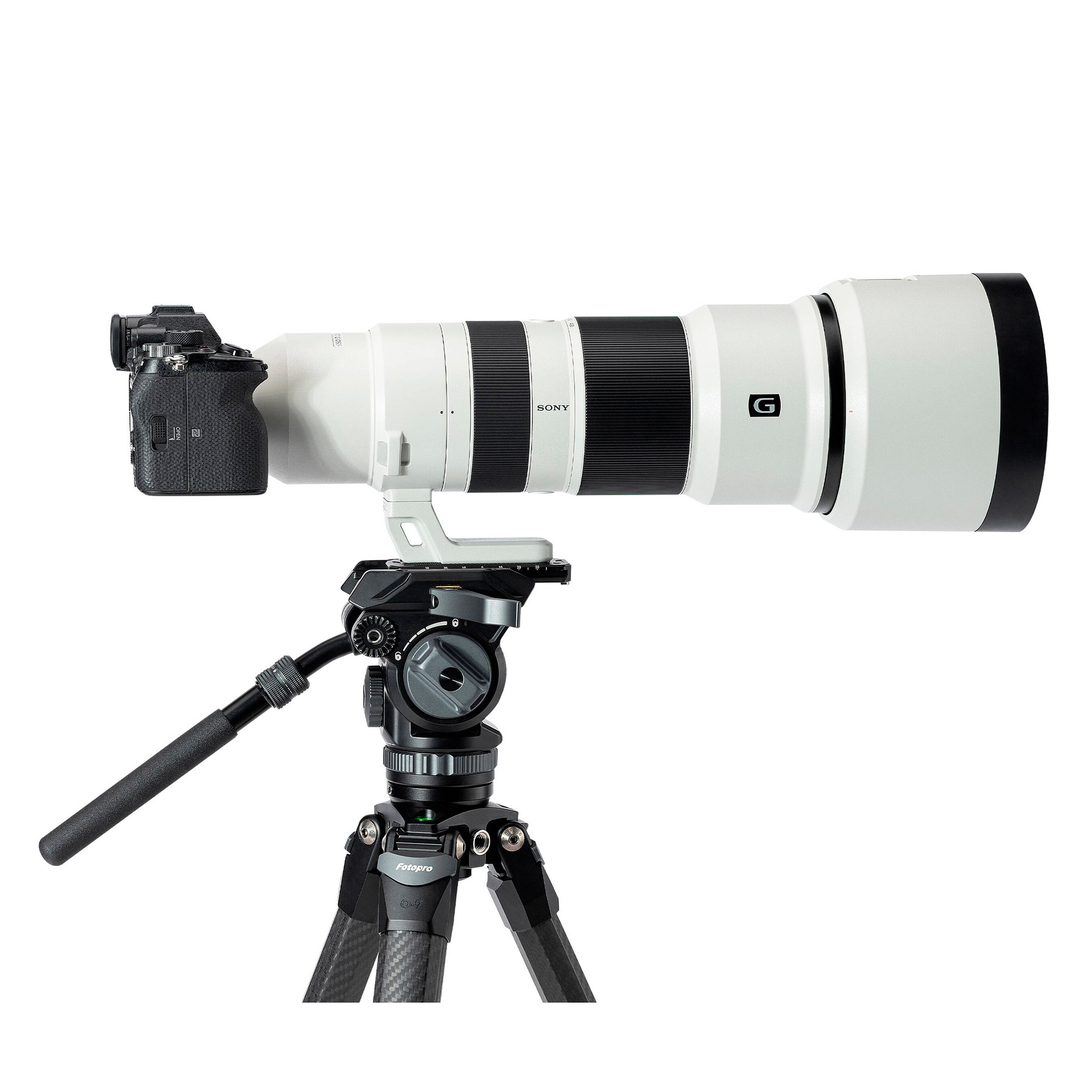 Штатив Fotopro Origin O-9+MH-12, черный с серым, до 6 кг