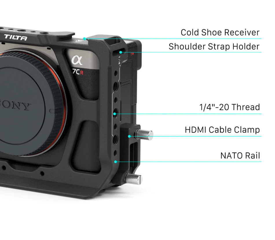 Клетка Tilta Half Camera Cage для Sony a7C II / a7CR, черная