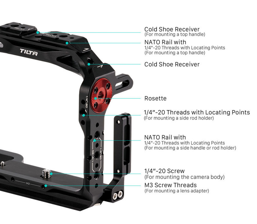 Клетка Tilta Full Camera Cage для Canon R6 Mark II, черная