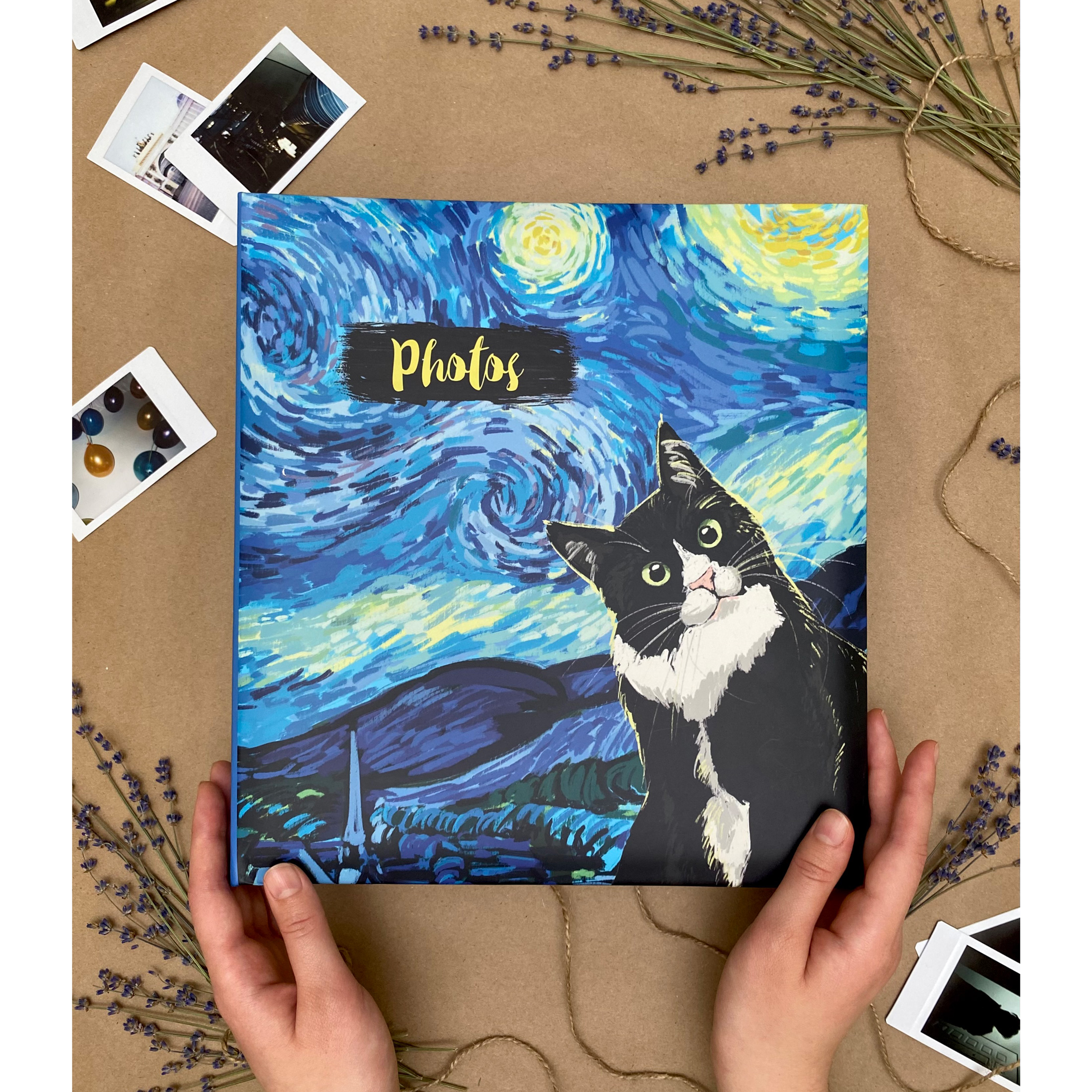 Фотоальбом Полином магнитный, 50 листов, 23х28см - «VVG» Van Gogh style 1