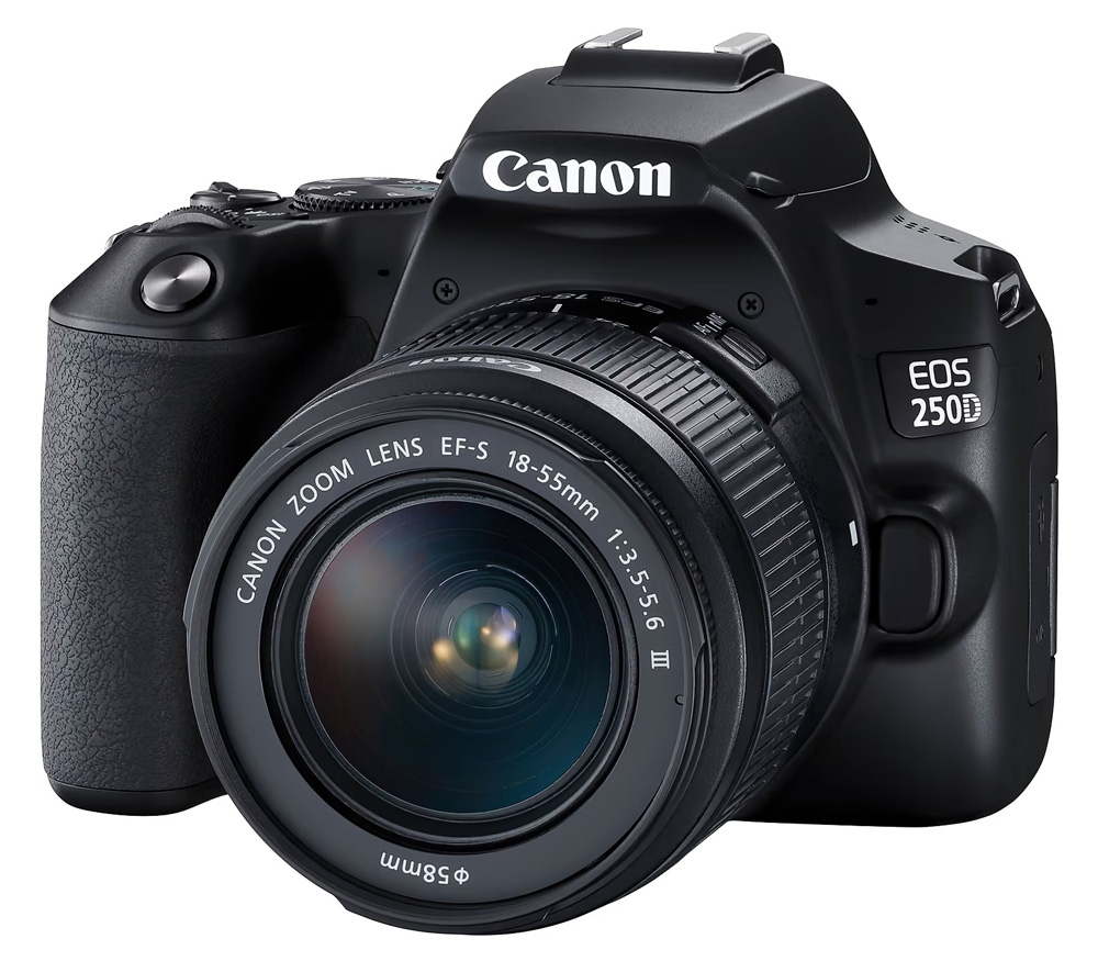 Зеркальный фотоаппарат Canon CANON EOS 250D Kit Black + EF-S 18-55 DC (уцененный)