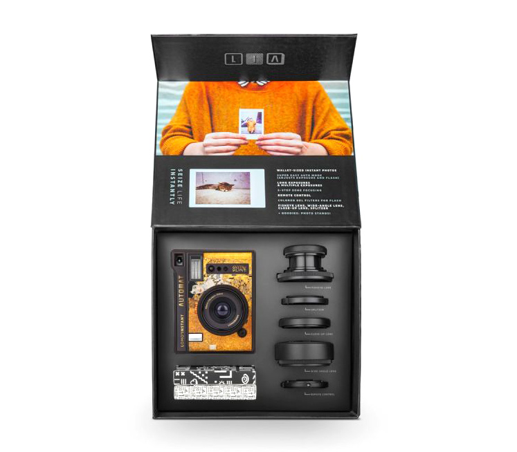 Фотоаппарат моментальной печати Lomography LOMO'Instant Automat + Lenses Klimt Gold Leaf Edition