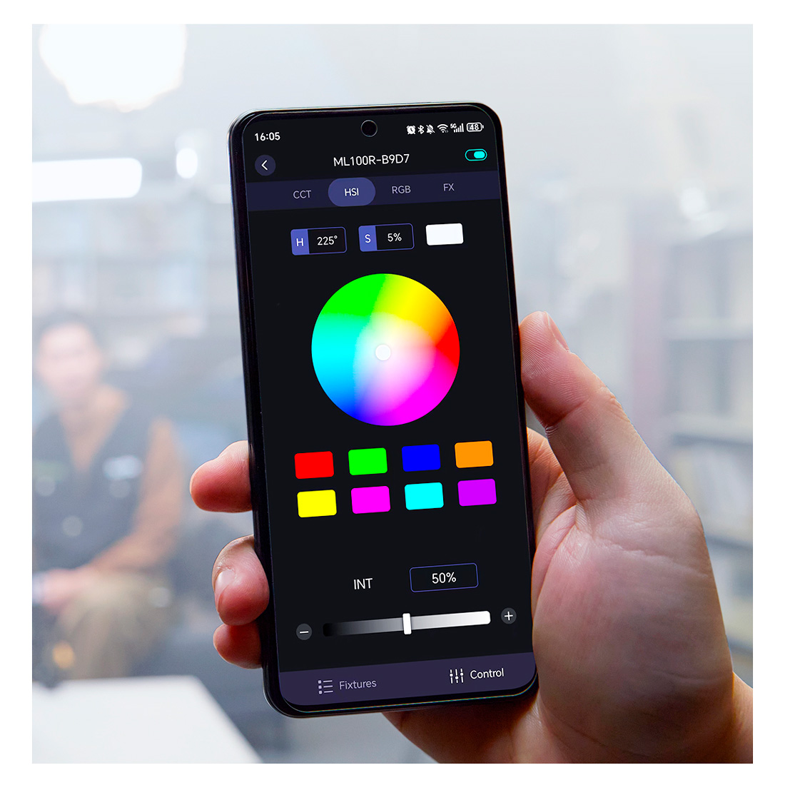 Осветитель Godox ML100R, RGB, 1800-10000К, 110 Вт, Godox Mount