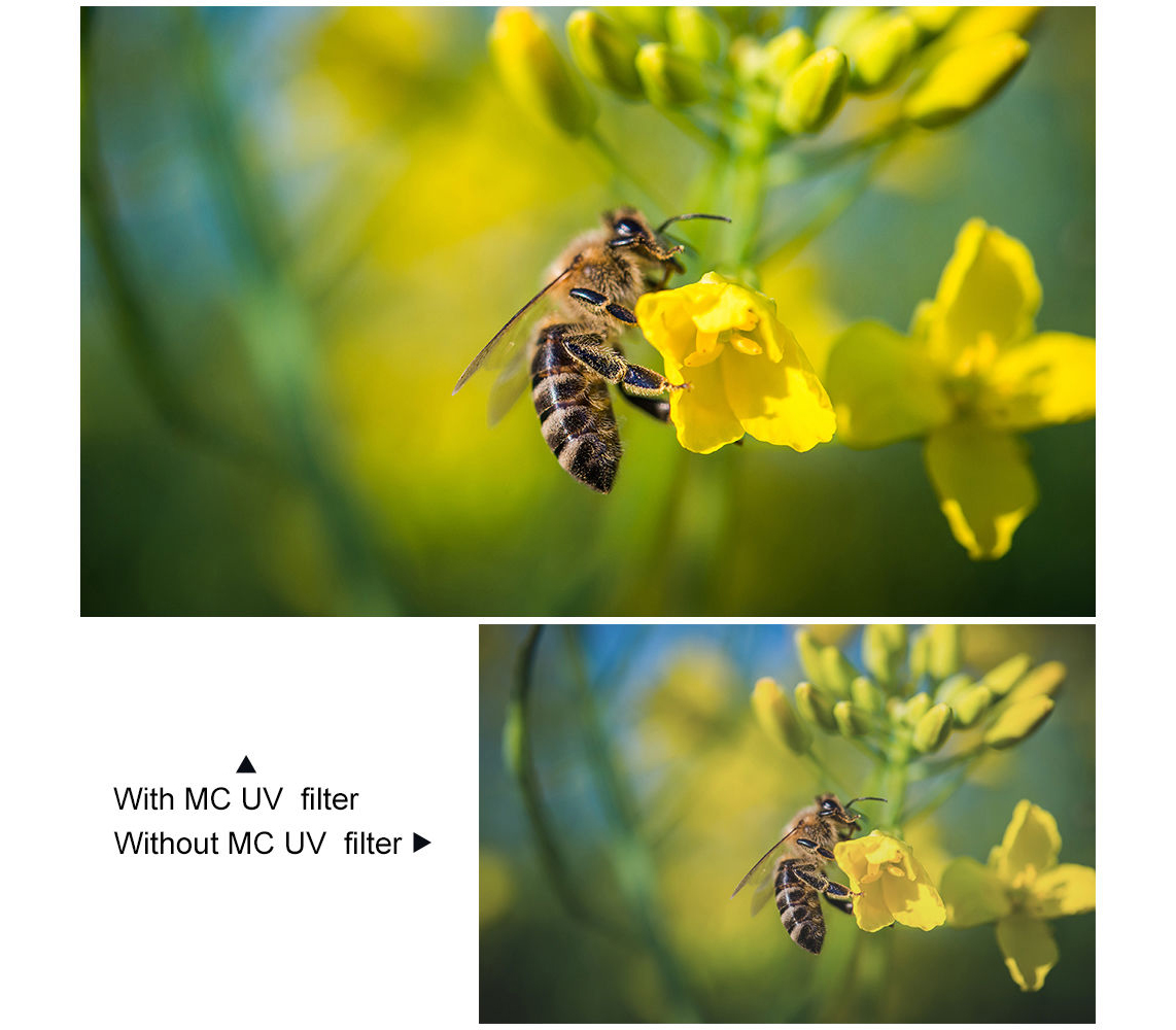 Светофильтр K&F Concept HMC UV, Blue Coated, 46 мм