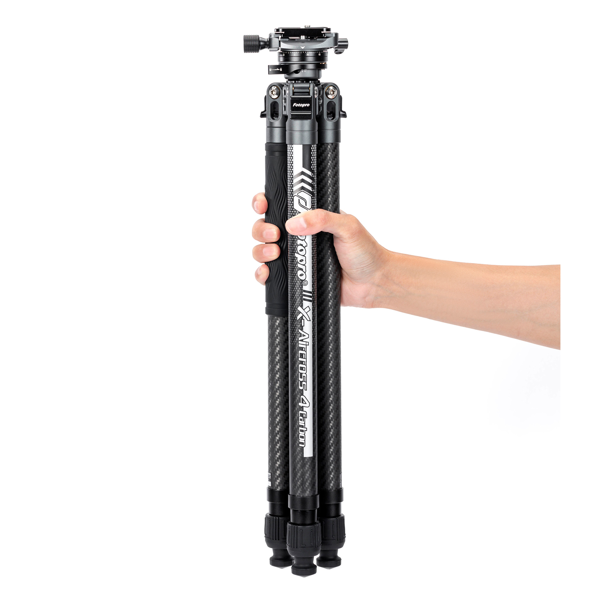 Штатив Fotopro X-Aircross 4 Gray, карбоновый, с головой 32QR, до 4 кг