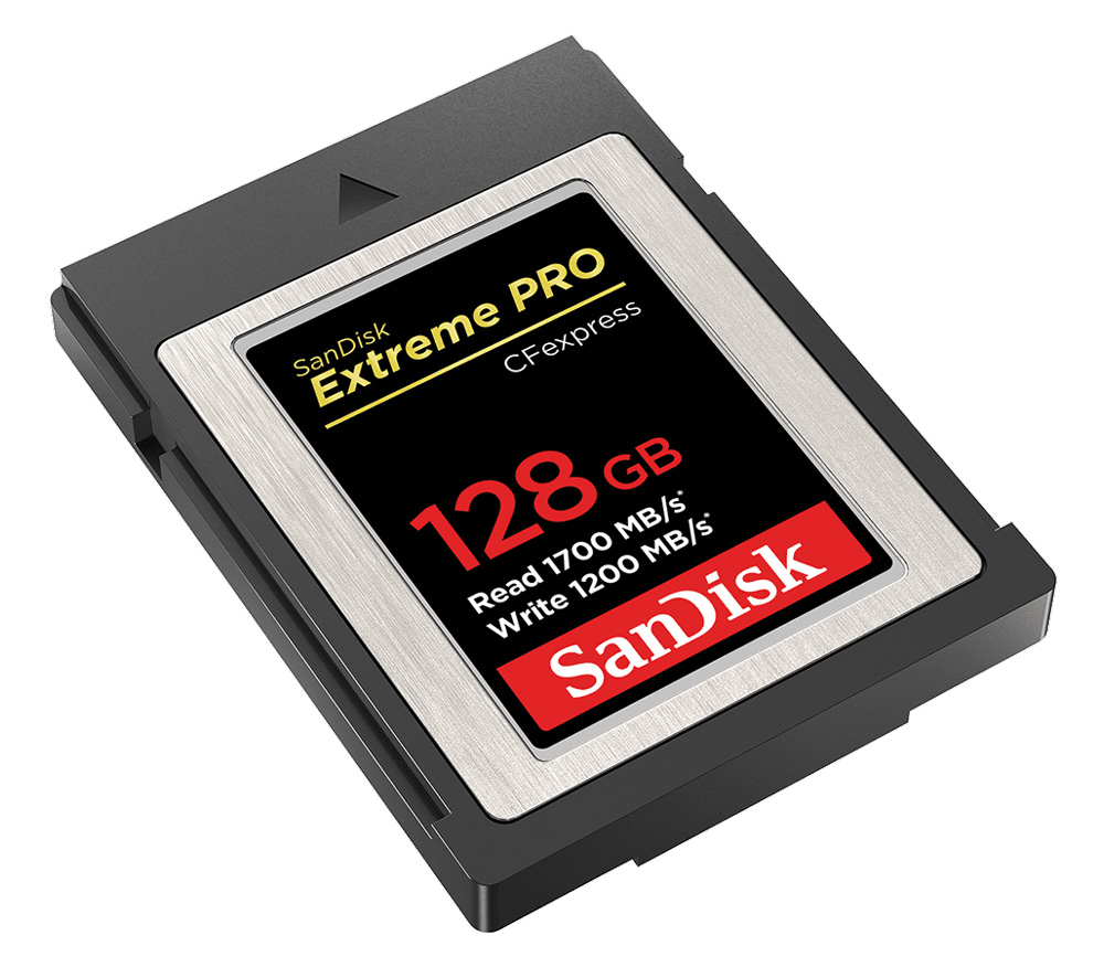 Карта памяти SanDisk CFexpress Type B 128GB Extreme Pro, чтение 1700, запись 1200 МБ/с (уцененный)