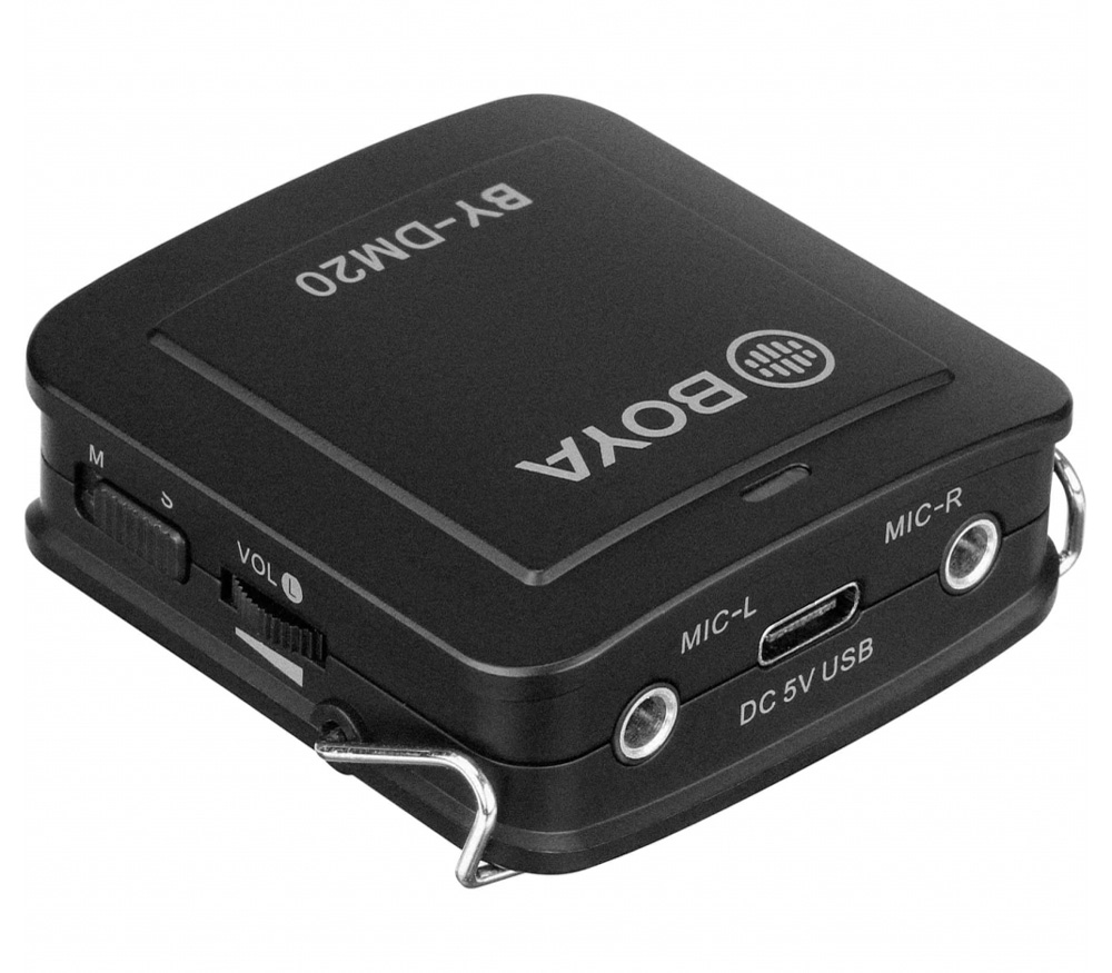 Комплект микрофонов Boya BY-DM20: 2 петлички + адаптер USB / Lightning