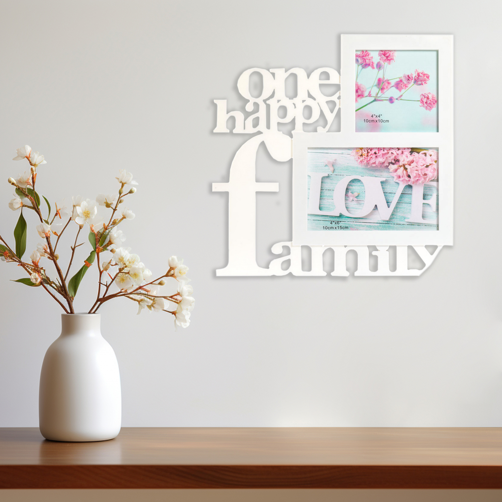 Мультирамка Fotografia Happy Family на 2 фото, белая