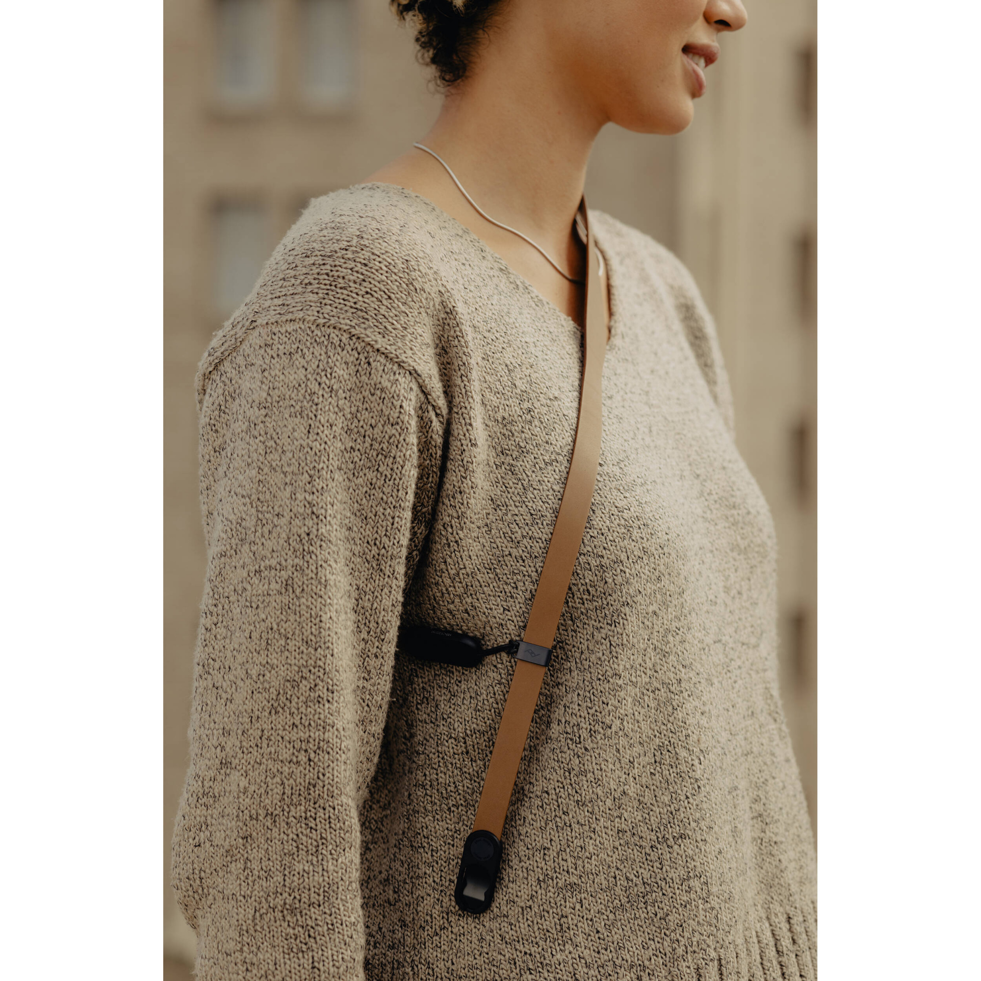 Ремень Peak Design Form Leather Standard Tan, коричневый