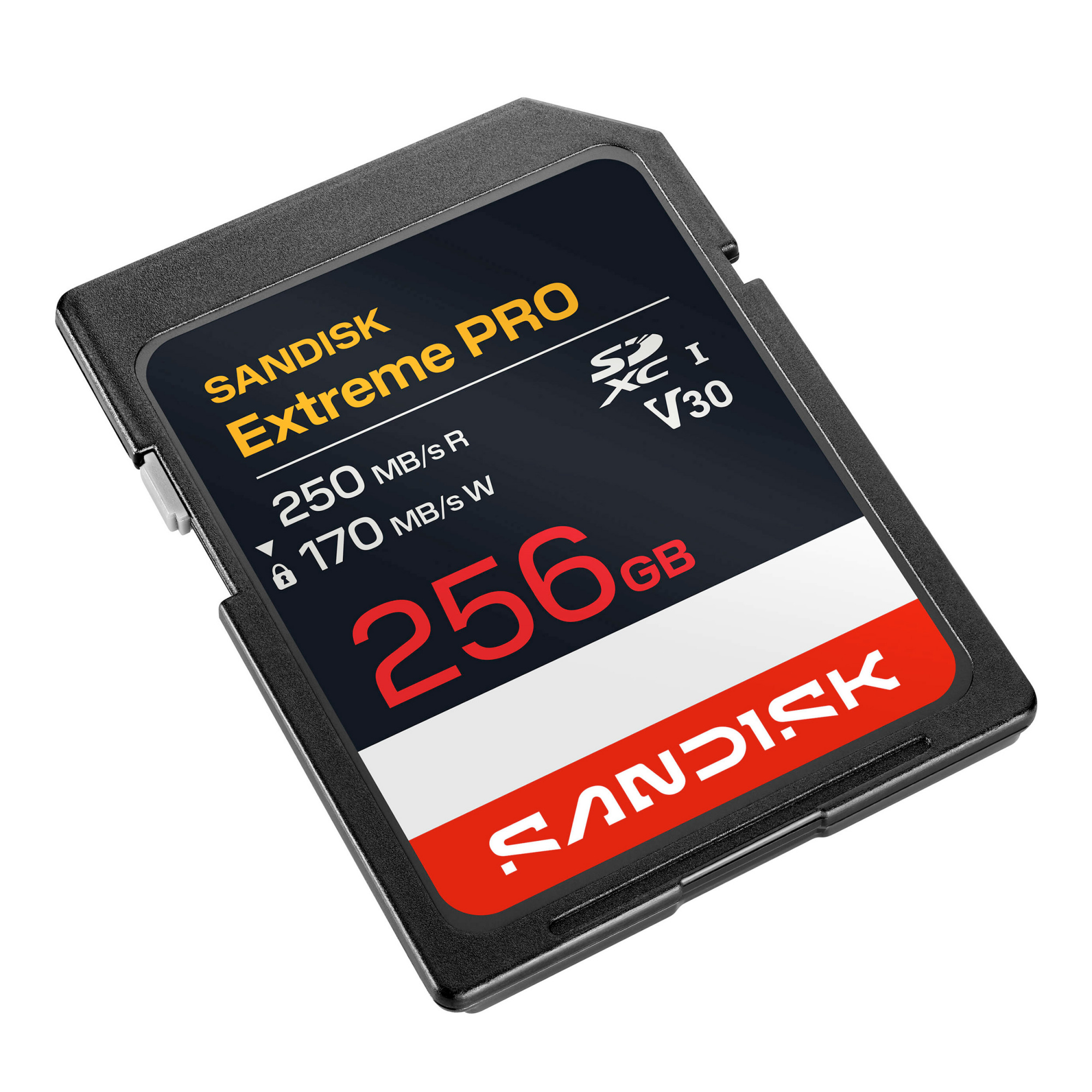Карта памяти SanDisk SDXC 256GB Extreme Pro UHS-I V30 U3 R250/W170 МБ/с