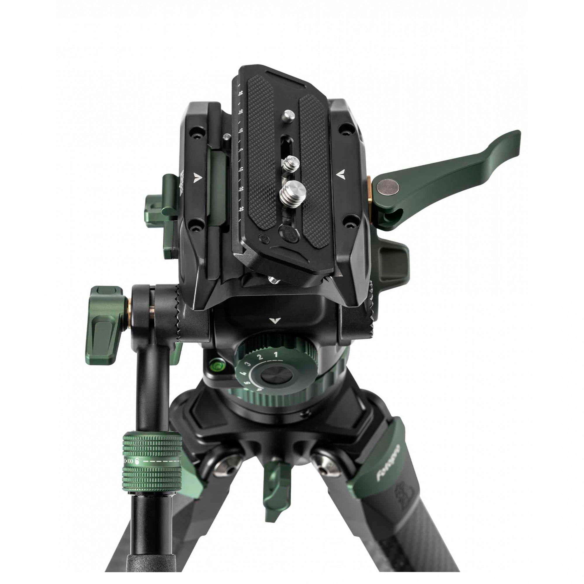Штатив Fotopro Origin O-9+MH-12, черный с зеленым, до 6 кг