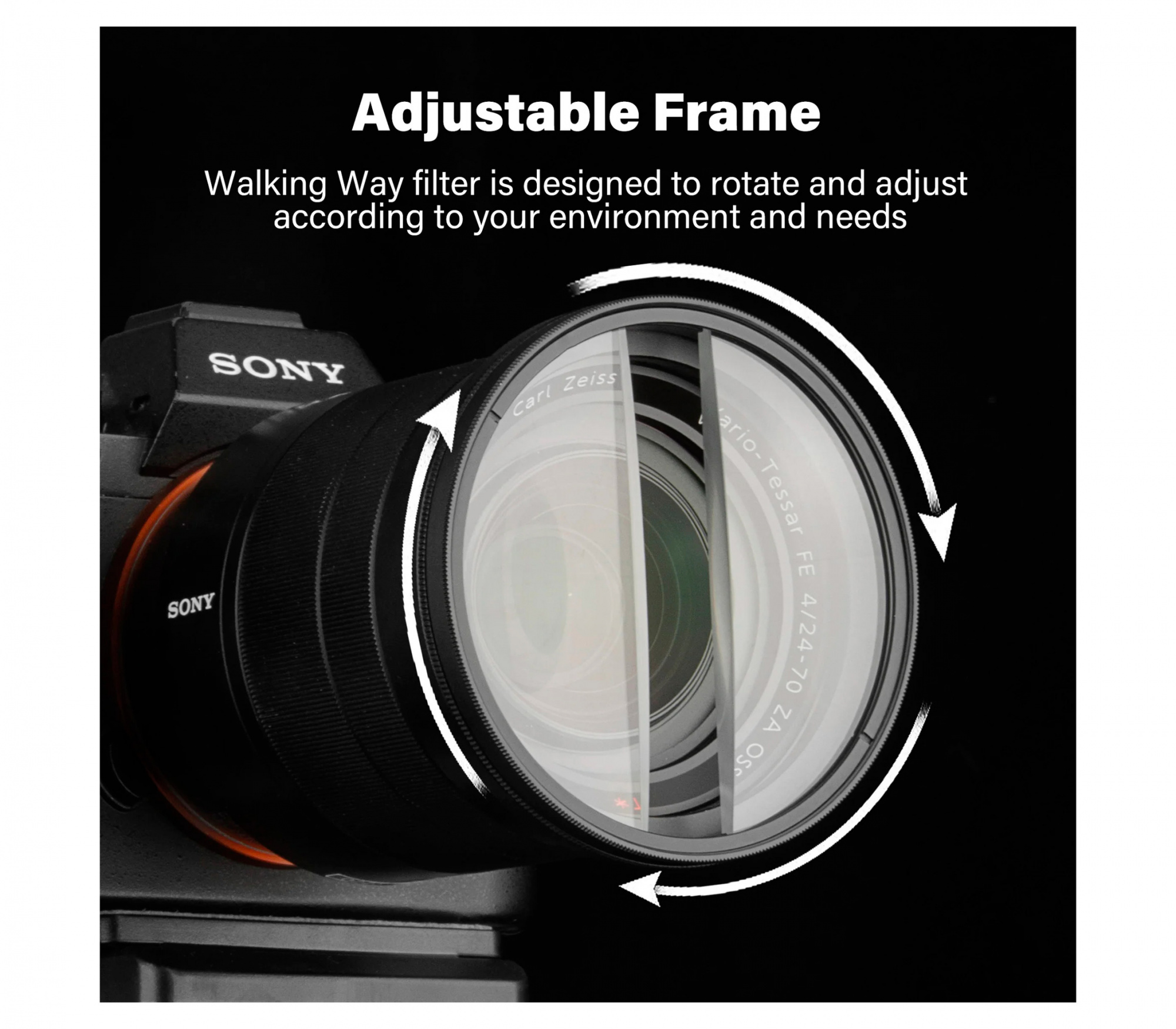 Светофильтр Walking Way Center Field Split Diopter Prism 82mm