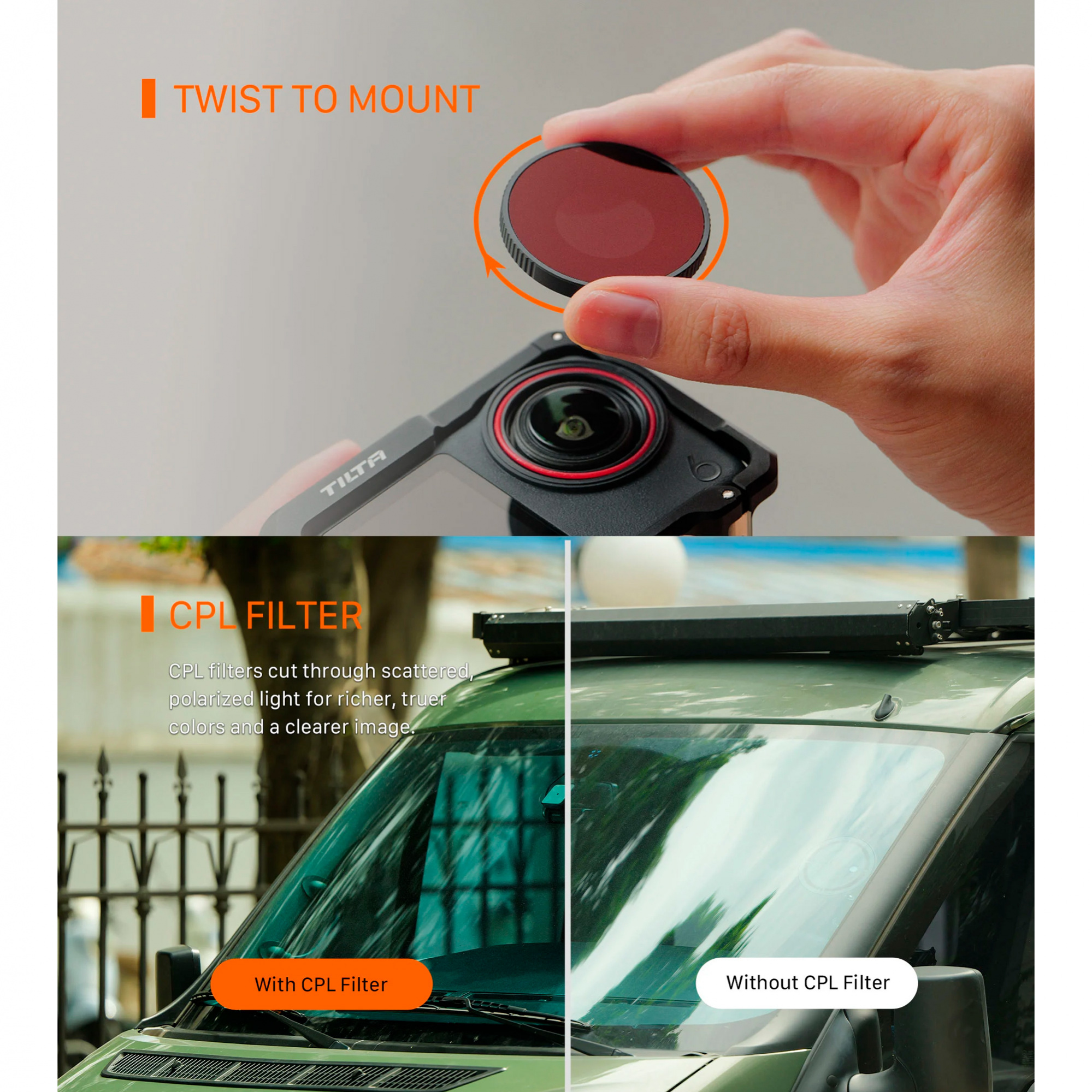 Набор светофильтров Tilta Filter Kit для DJI Osmo Action 6, черный