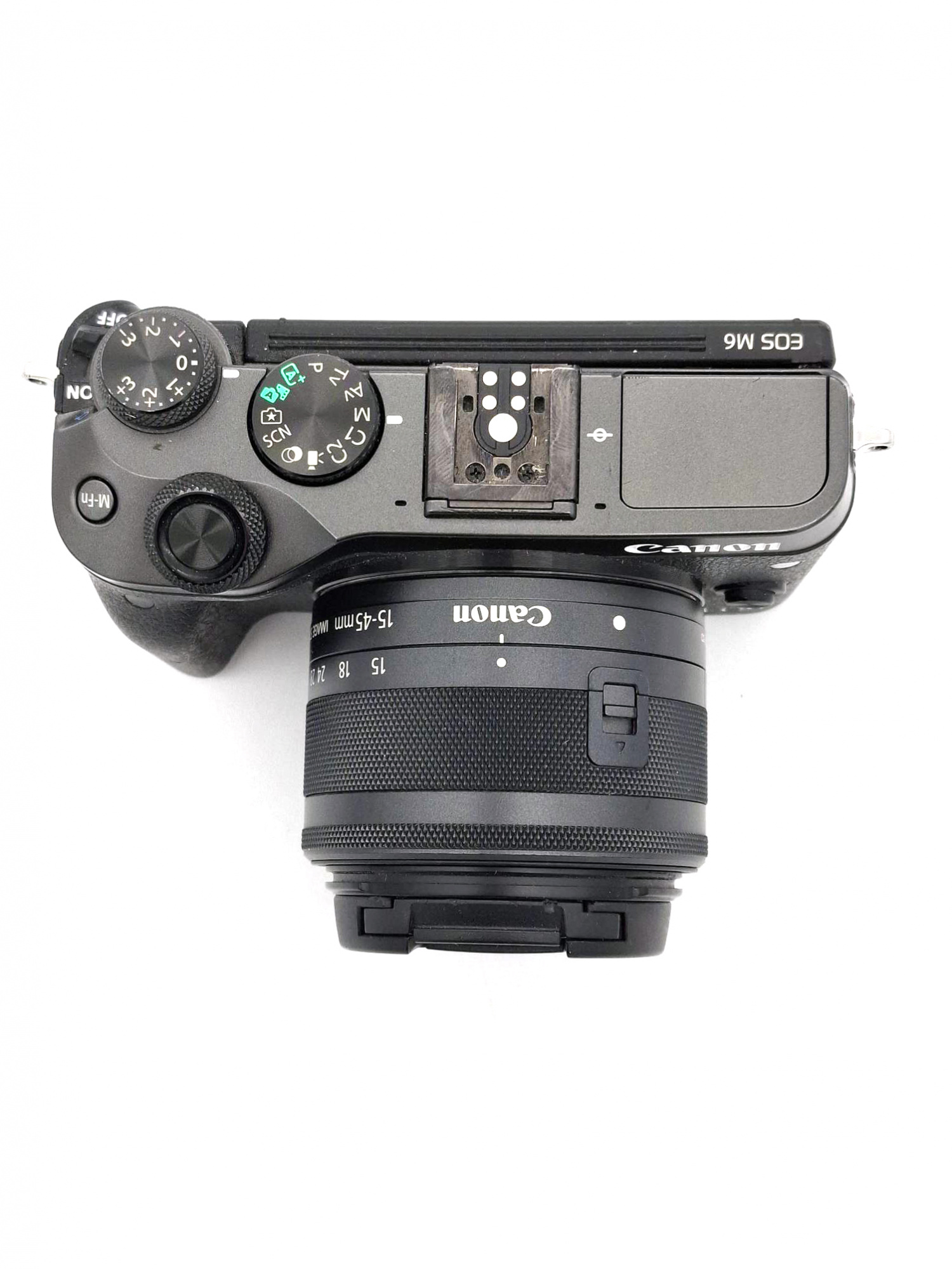 Беззеркальный фотоаппарат Canon EOS M6 Kit Silver 15-45mm f/3.5-6.3 IS STM (состояние 5-) (б/у)