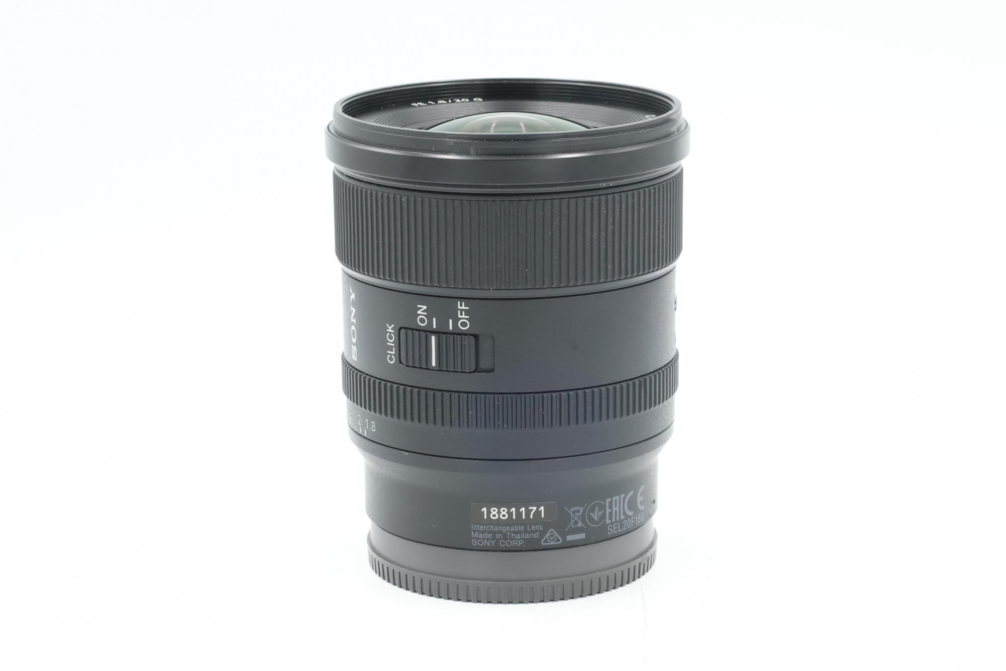 Объектив Sony FE 20mm f/1.8 G (состояние 5) (б/у)